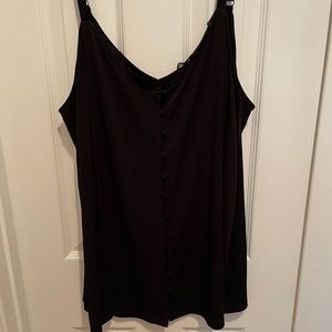 Torrid lace button up front tank